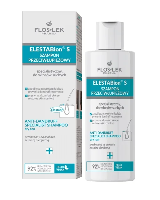 Elestabion szampon przeciwłupieżowy do włosów suchych, 150 ml