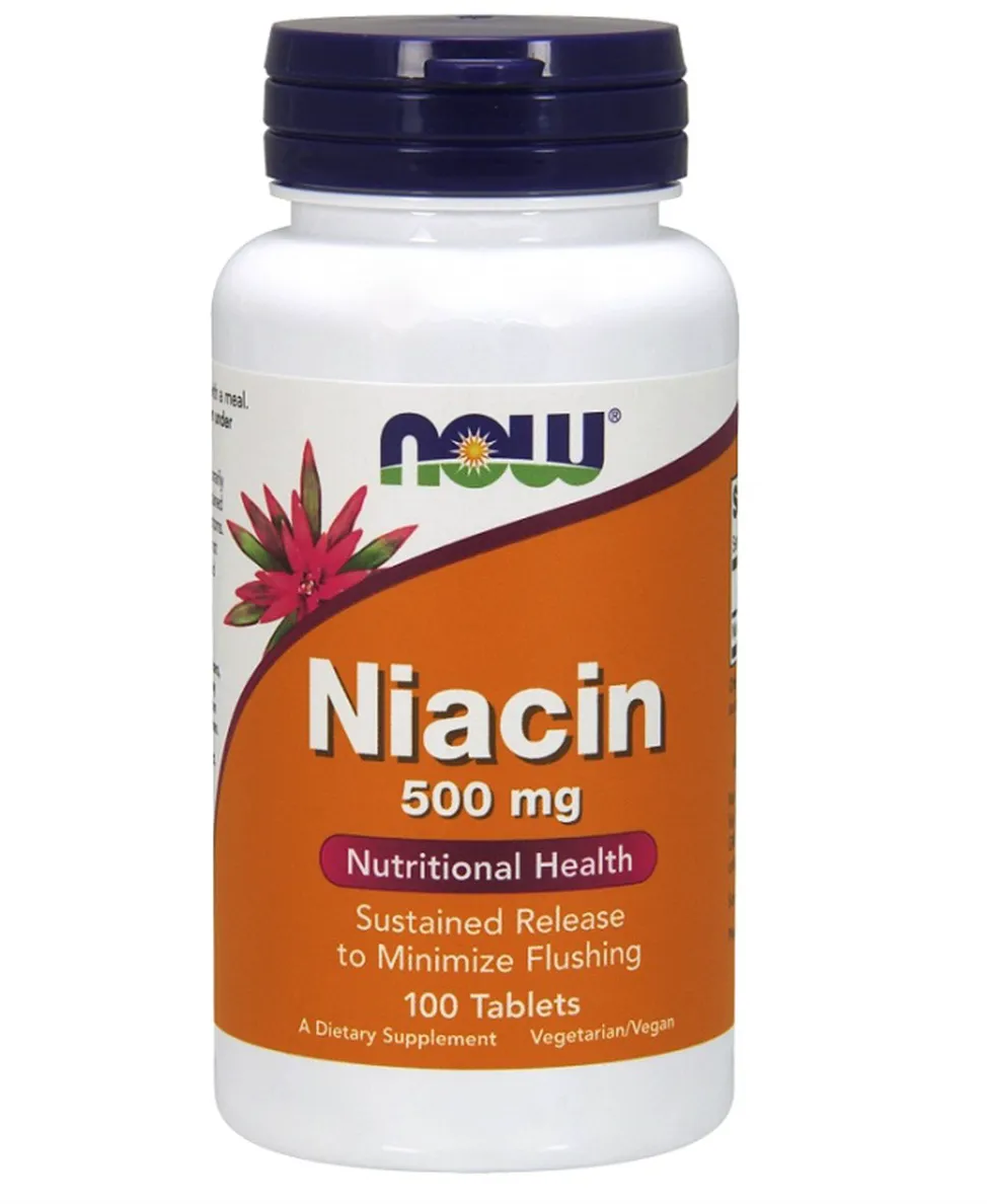 Now Foods Niacin, suplement diety, 100 tabletek