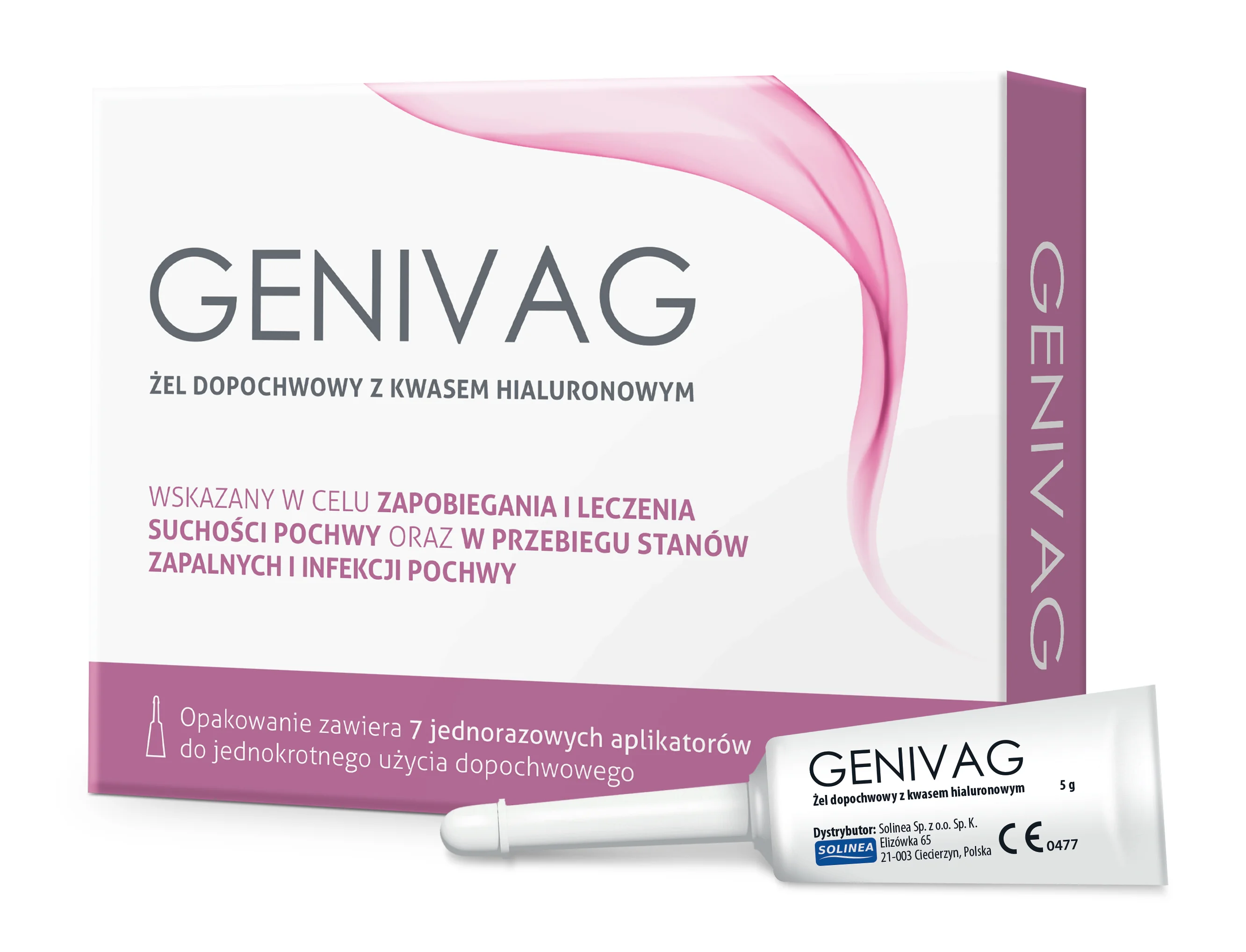 Genivag żel dopochwowy, 7 aplikatorów x 5 g