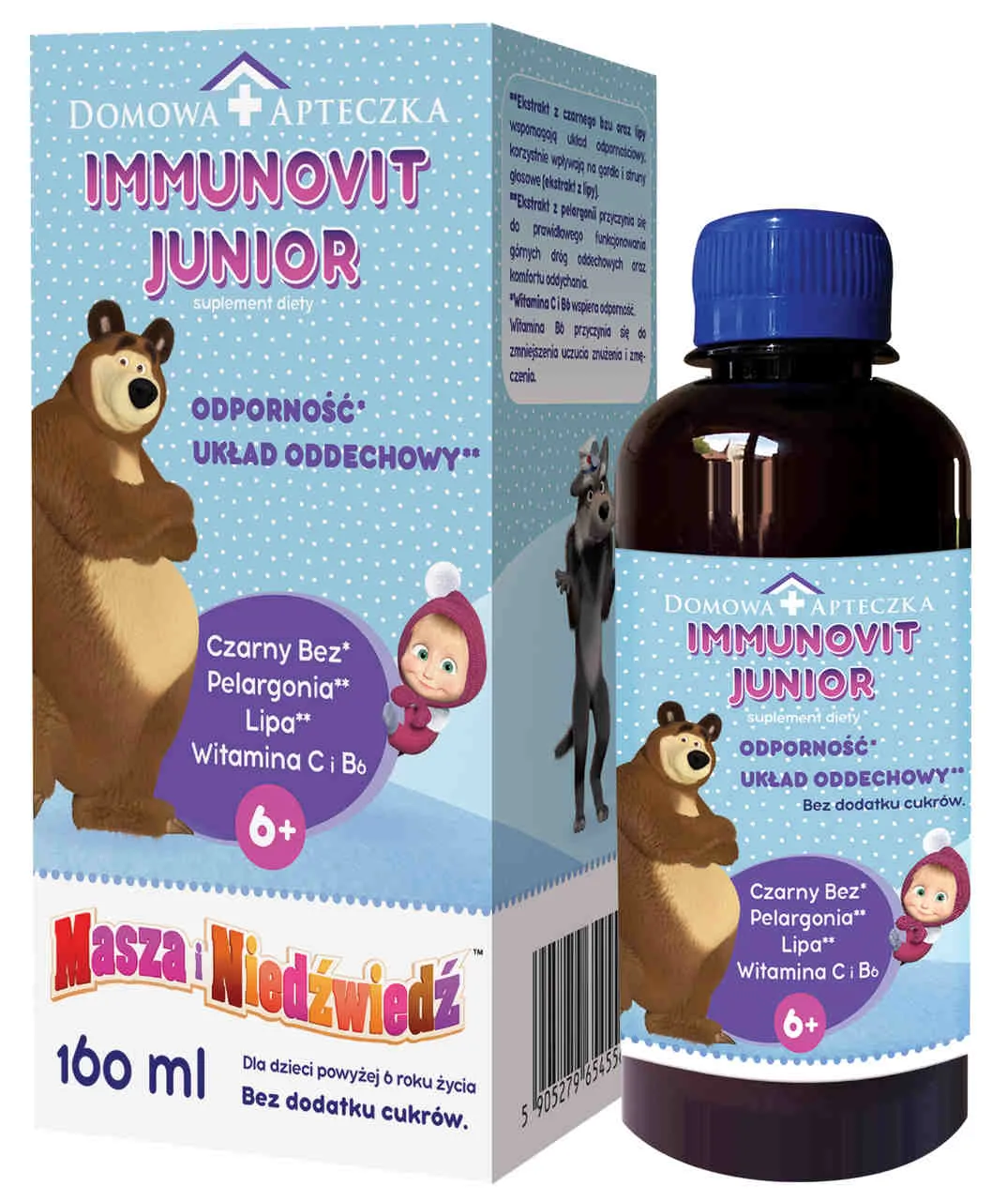 Domowa Apteczka ImmunoVit Junior, suplement diety, 160 ml