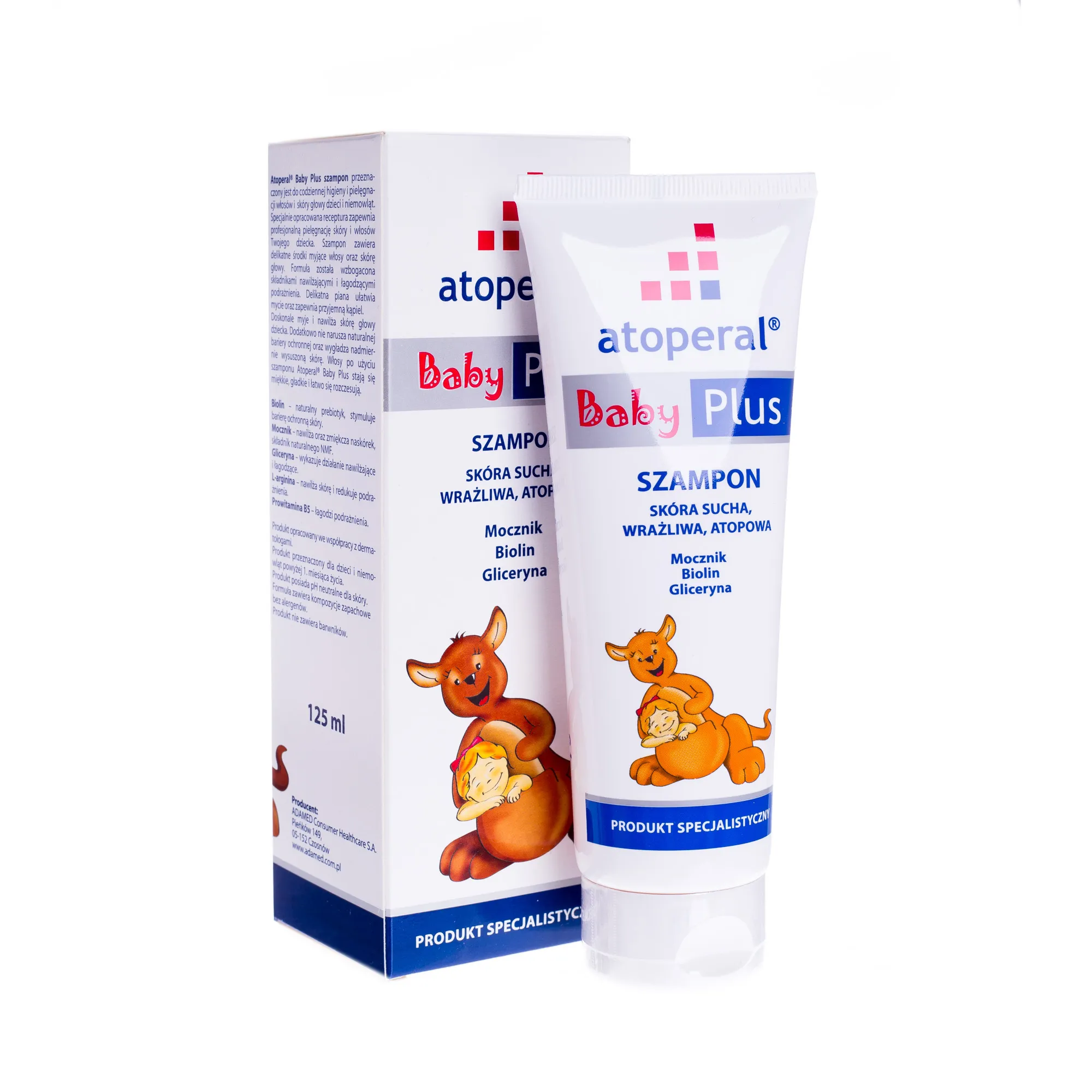 Atoperal Baby Plus, szampon do skóry suchej, wrażliwej i atopowej, 125 ml 