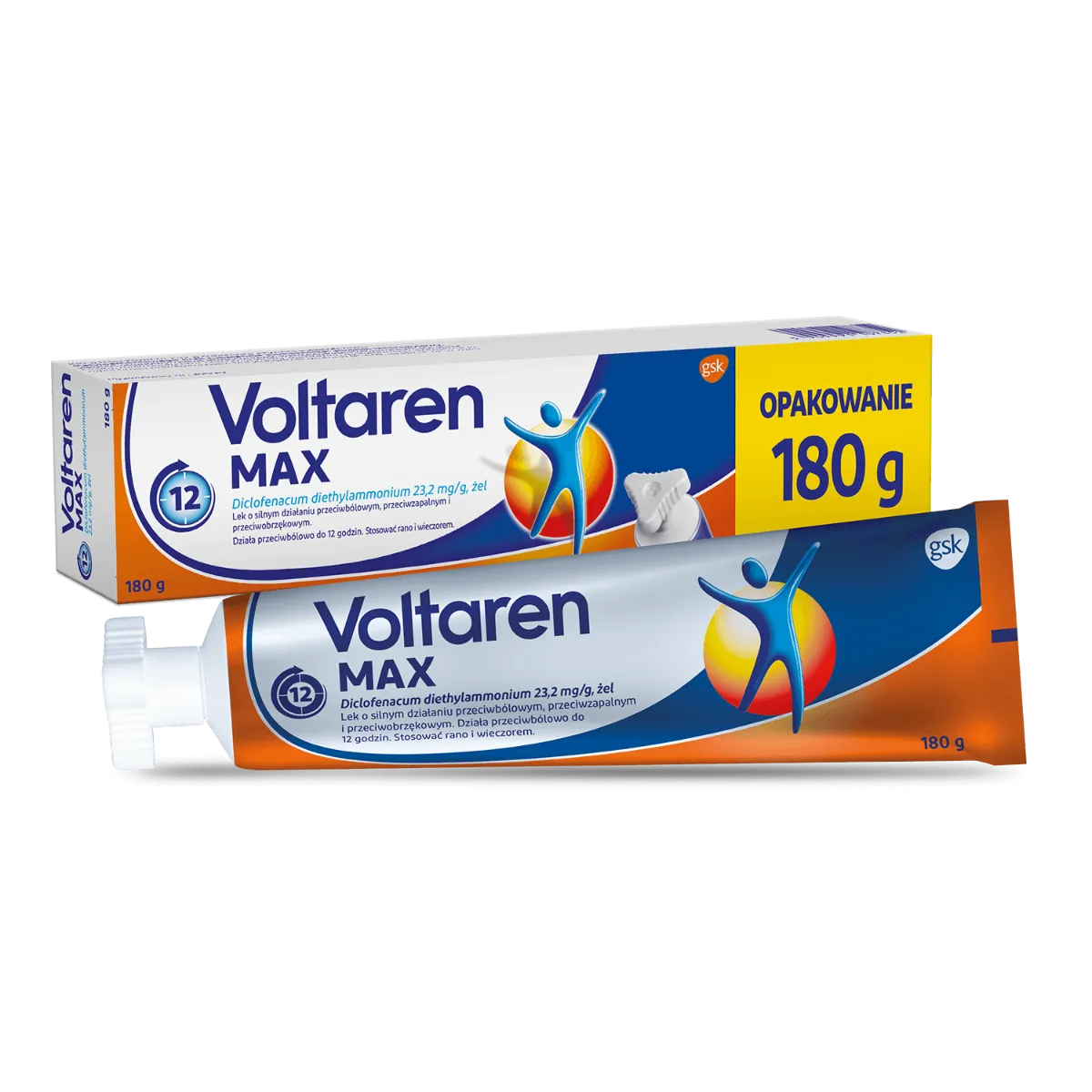 Voltaren Max, 23,2 mg/g, żel, 180 g 