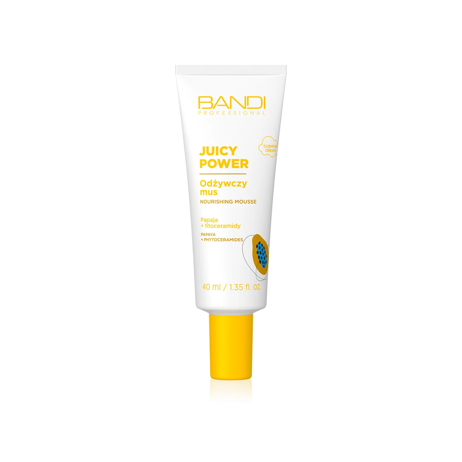 BANDI Juicy Power odżywczy mus z papają i fotoceramidami, 40 ml