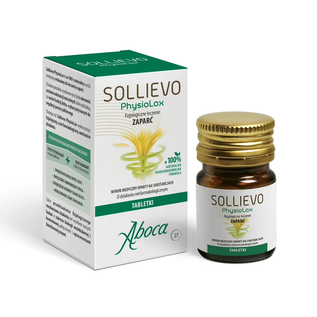 Sollievo Physiolax fizjologiczne leczenie zaparć, 27 tabletek