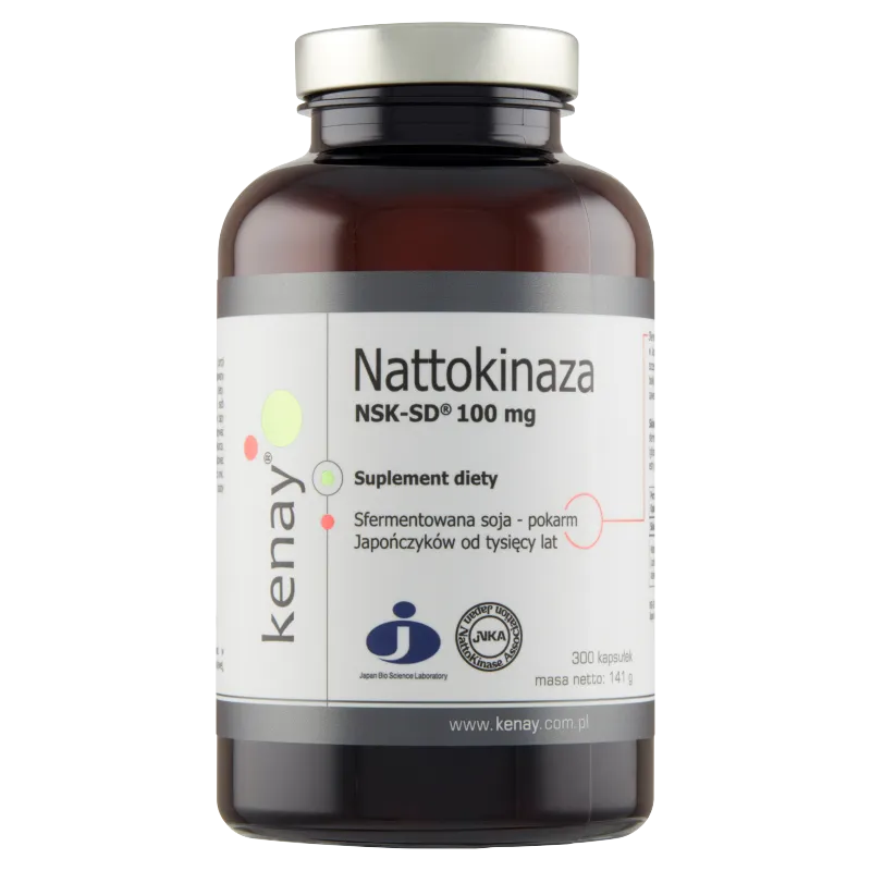 KenayAG, Nattokinaza NSK-SD 100 mg, suplement diety, 300 kapsułek