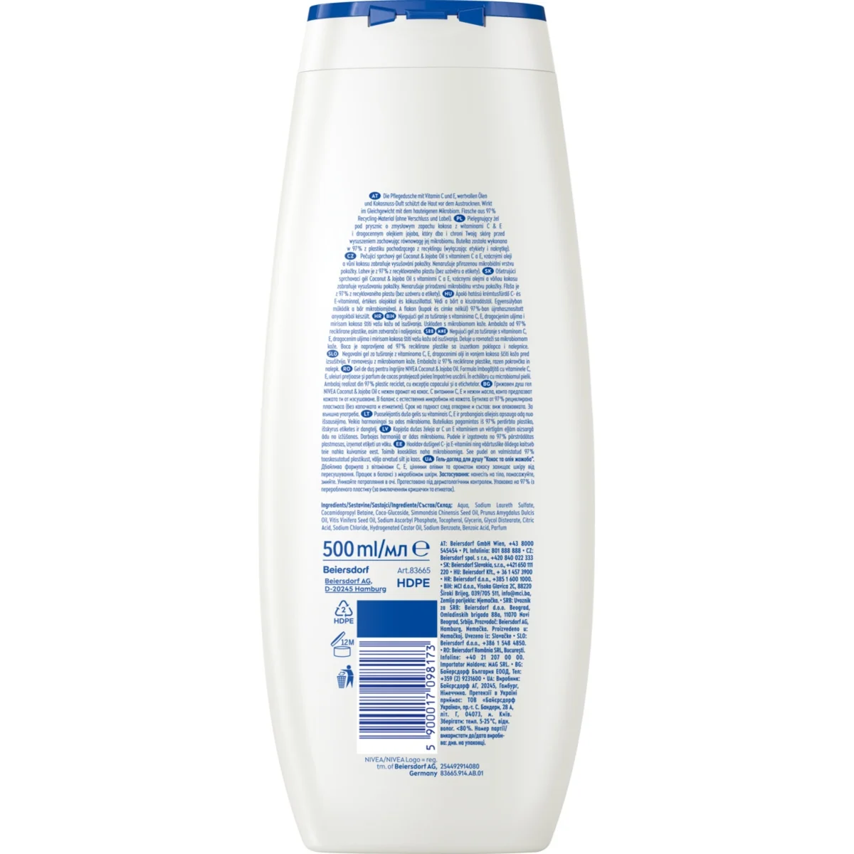 Nivea żel pod prysznic Coconut, 500 ml