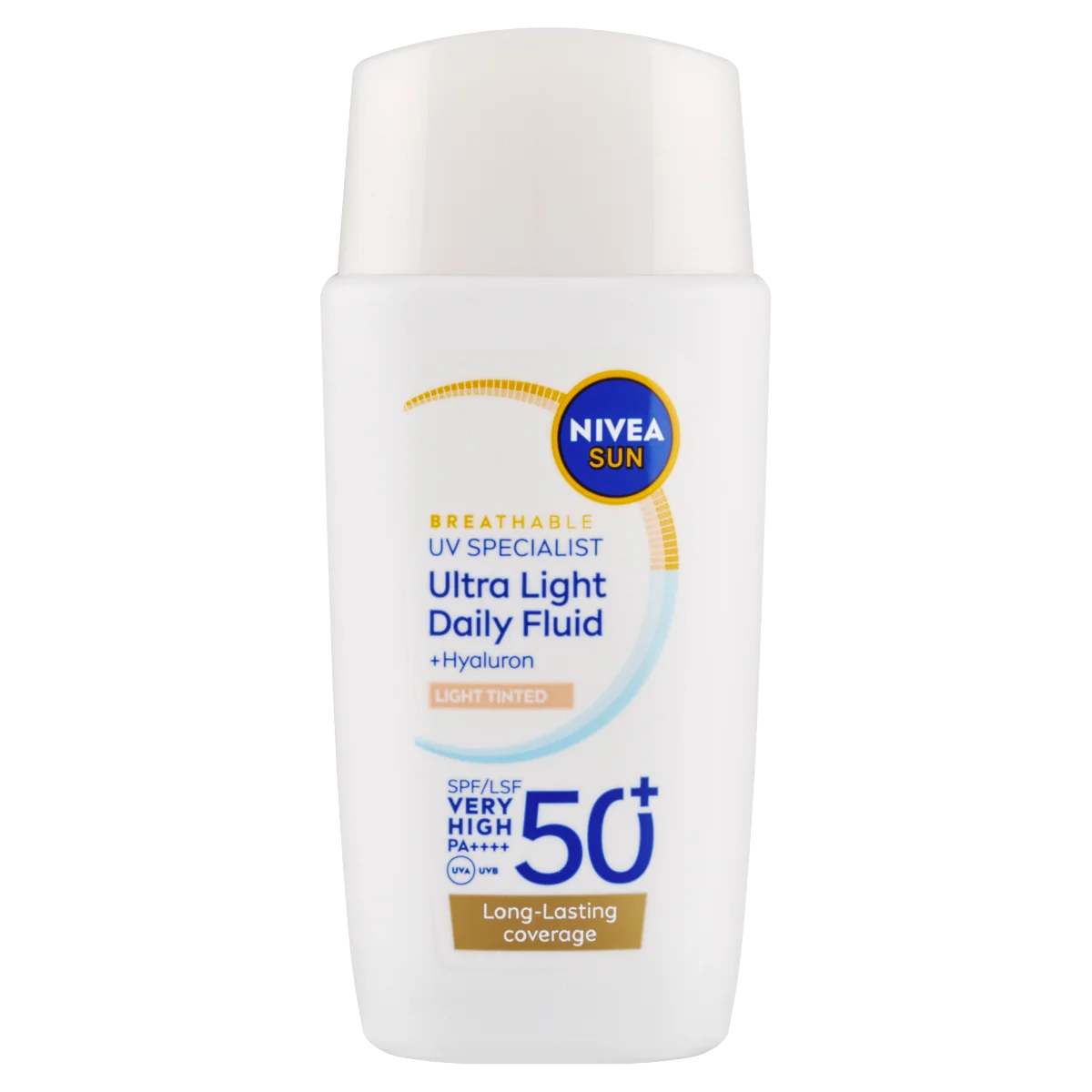 Nivea Sun Ultra Light Daily Fluid tonujący krem do twarzy jasny SPF 50+, 40 ml