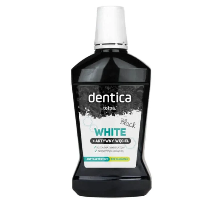 Dentica by Tołpa Black White płyn do higieny jamy ustnej, 500 ml