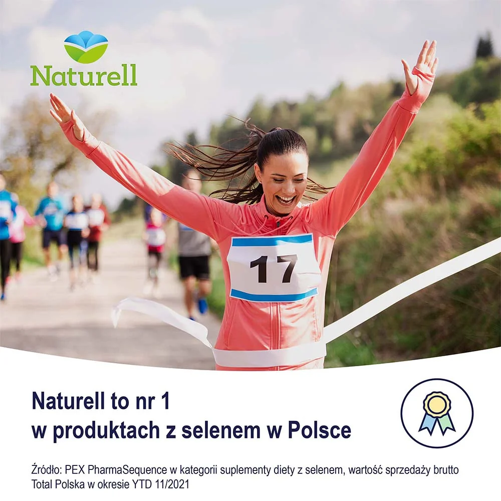 Naturell Selen organiczny z witaminą E 60 tabletek do ssania