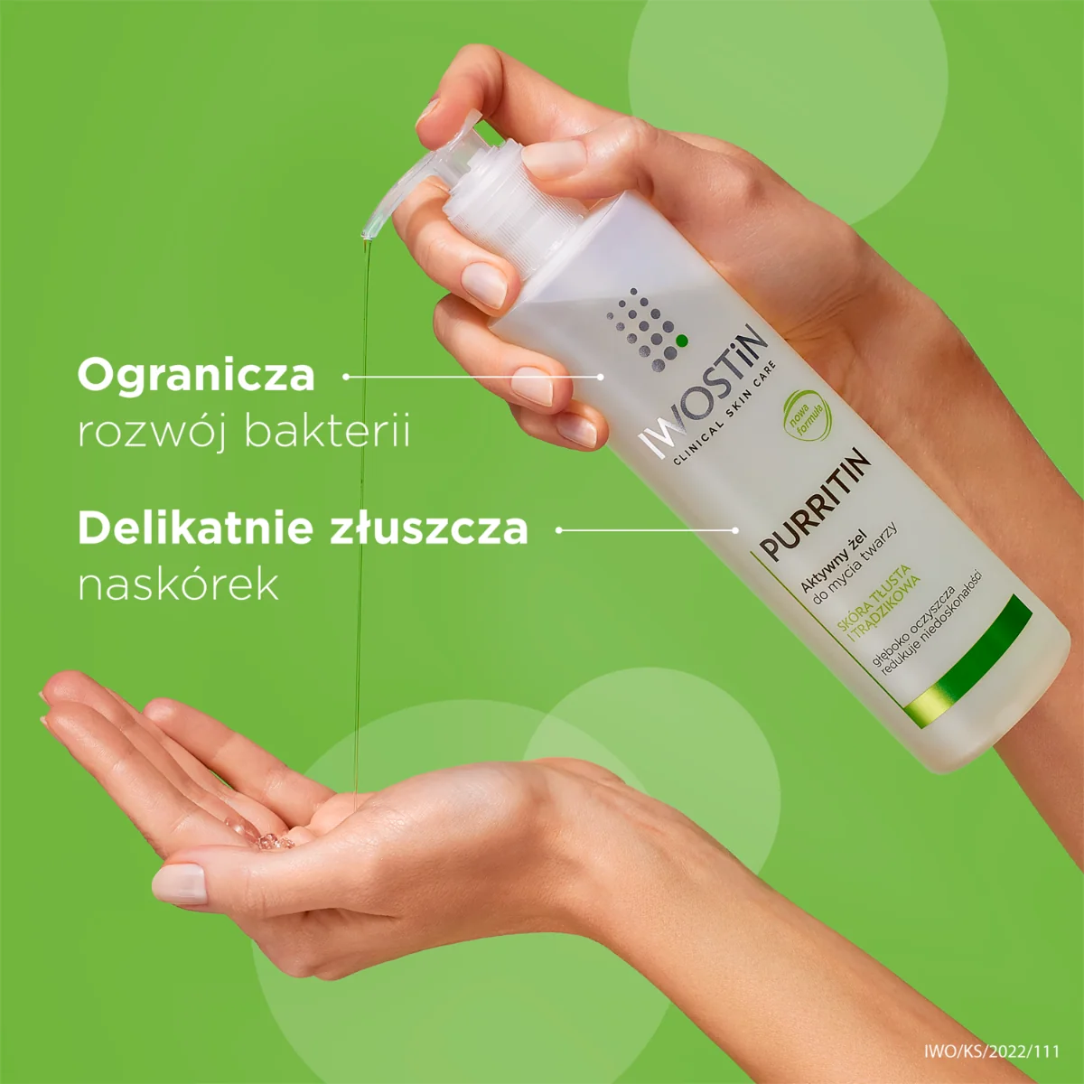 Iwostin Purritin aktywny żel do mycia twarzy, 150 ml