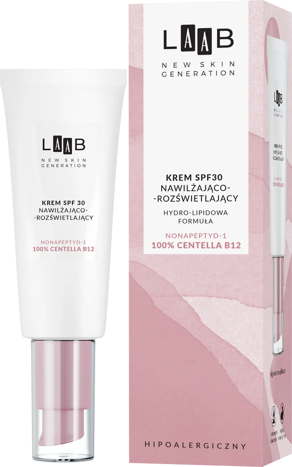 AA Laab 100% Centella B12 krem nawilżająco-rozświetlający SPF30, 40ml
