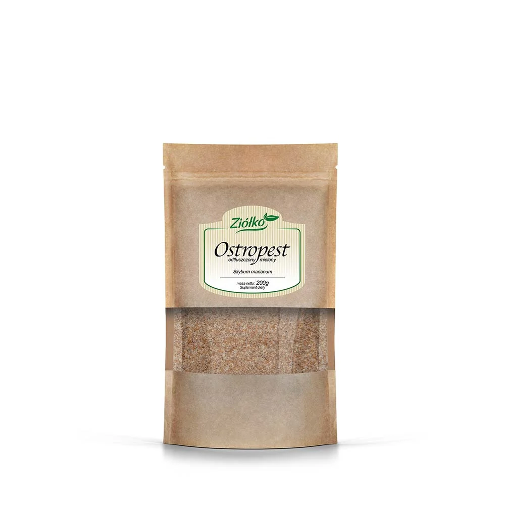 Ziółko ostropest mielony odtłuszczony, 200 g