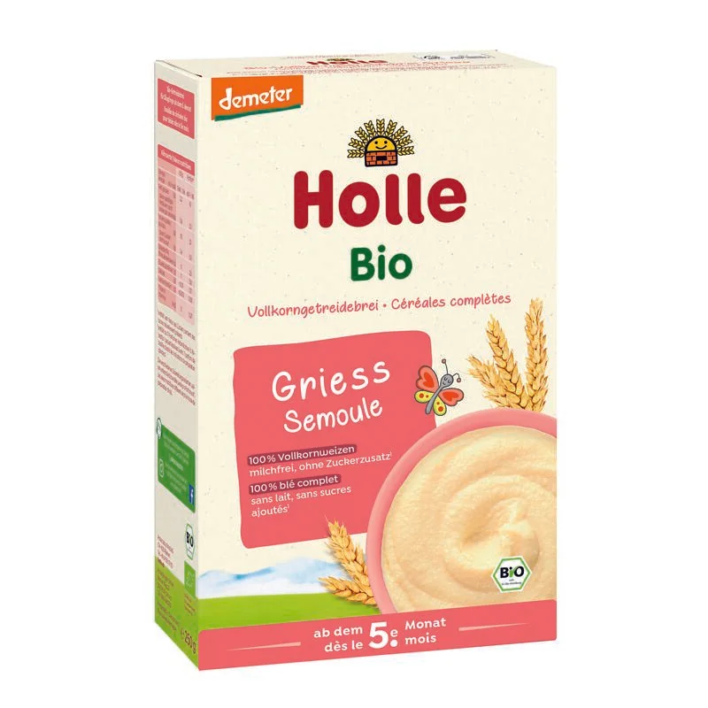 Holle BIO Demeter kaszka pszenna pełnoziarnista , 250 g