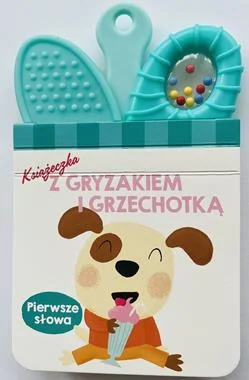 Pierwsze słowa książeczka z gryzakiem i grzechotką, 1 sztuka
