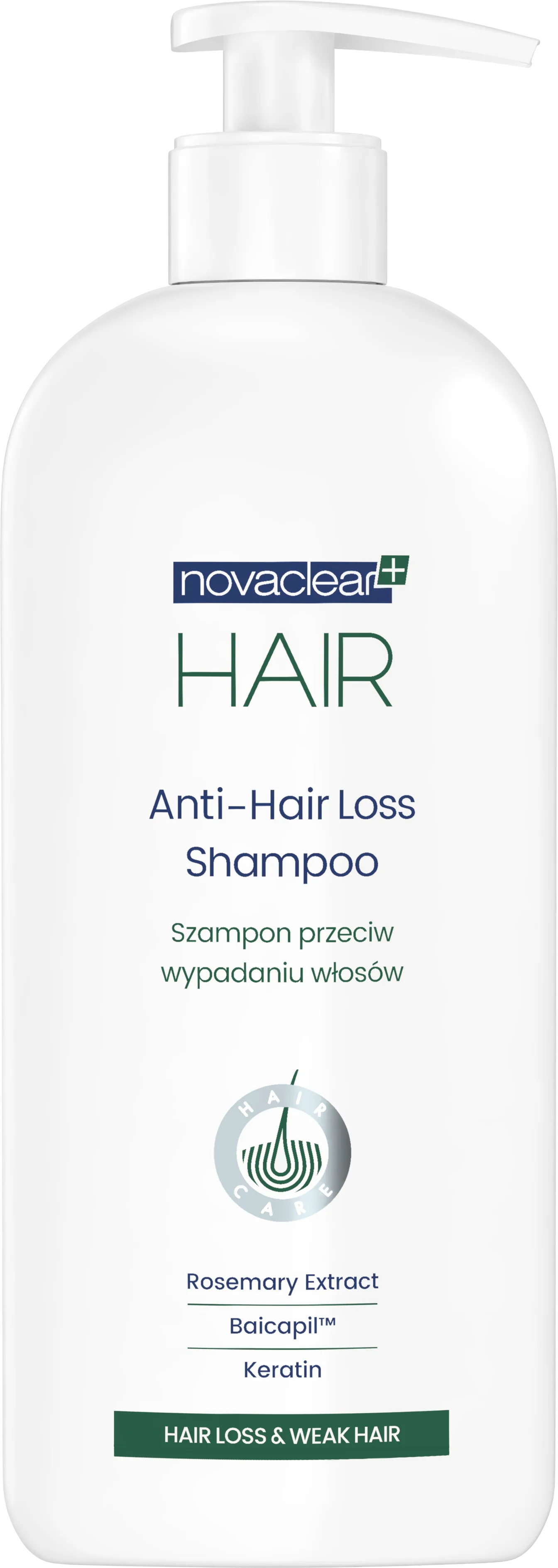 Novaclear Hair szampon przeciw wypadaniu włosów, 250 ml