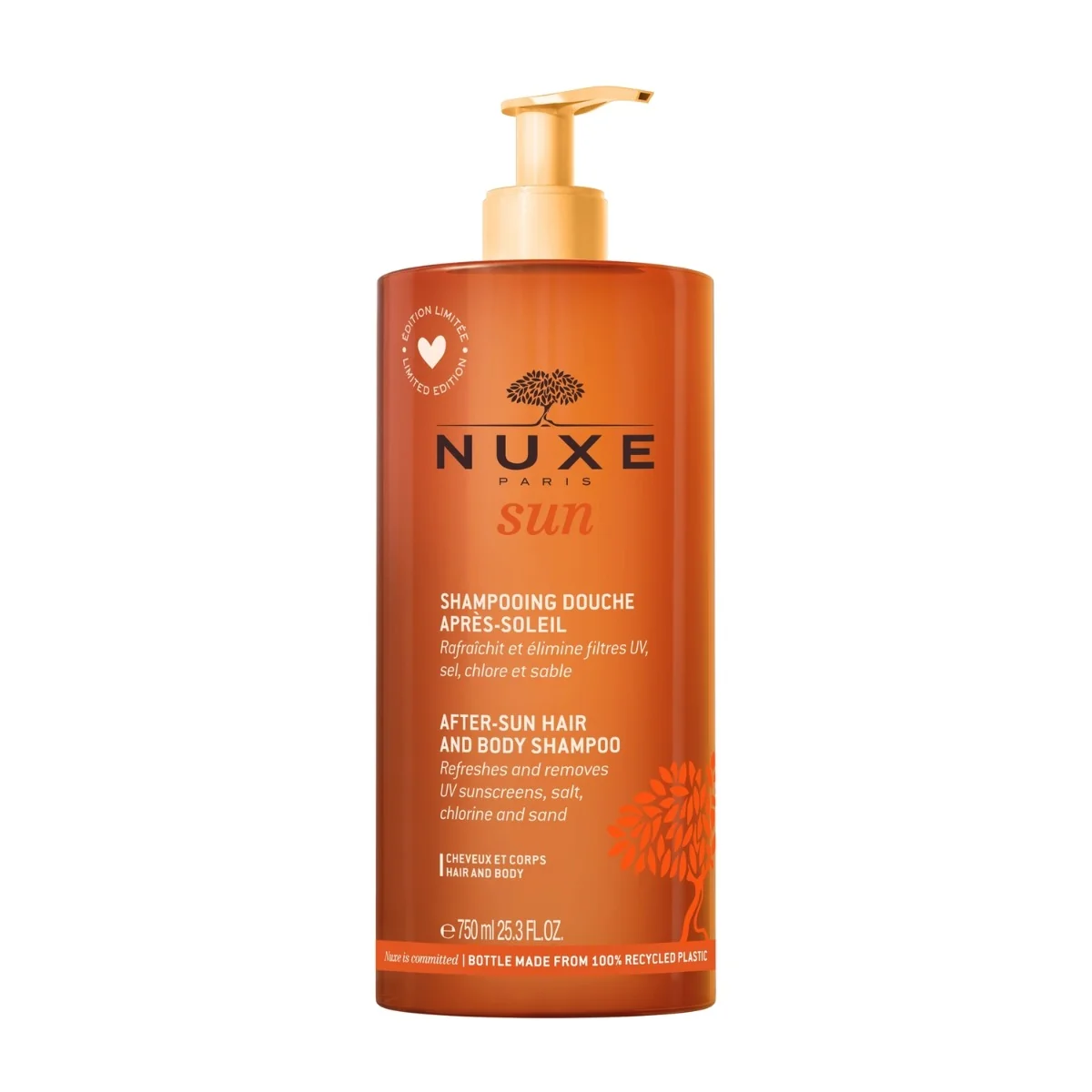 Nuxe Sun żel pod prysznic po opalaniu do ciała i włosów, 750 ml