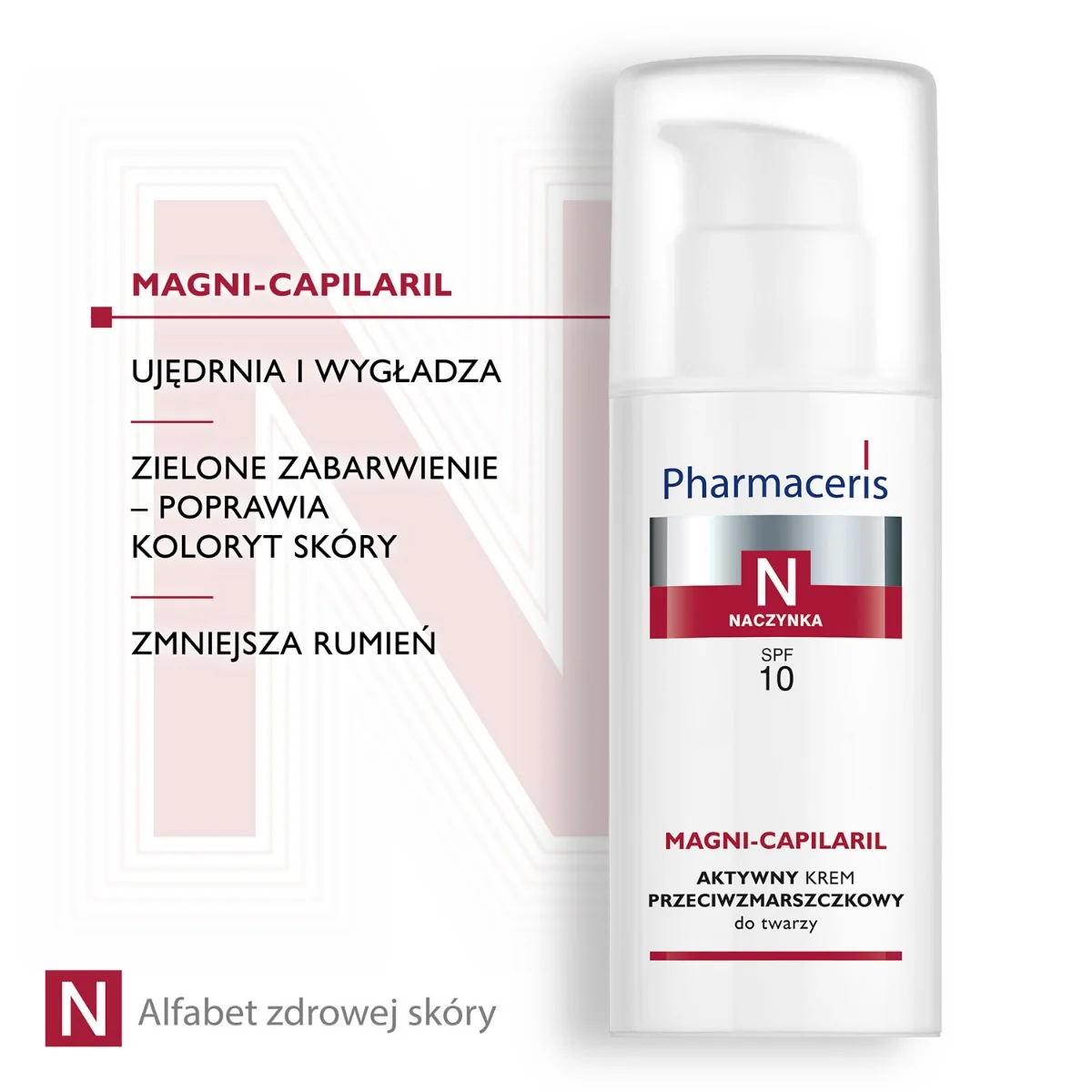 Pharmaceris N Magni-Capilaris aktywny krem przeciwzmarszczkowy do twarzy SPF 10, 50 ml