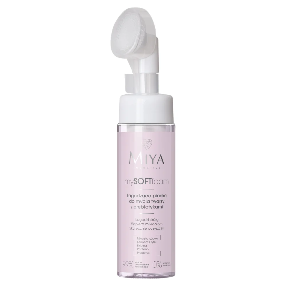 Miya mySOFTfoam łagodząca pianka do mycia twarzy z prebiotykami, 150 ml