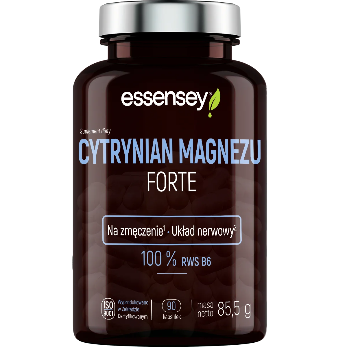 Essensey Cytrynian Magnezu Forte 90 kapsułek