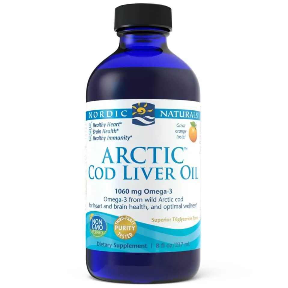 Nordic Naturals Arctic Cod Liver Oily, suplement diety, 237 ml
