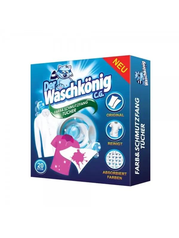 Der Waschkonig C.G. chusteczki pochłaniające kolory, 20 szt.