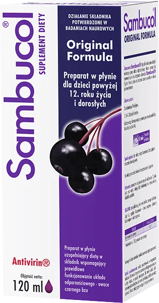 Sambucol Original Formula, suplement diety, 120 ml
