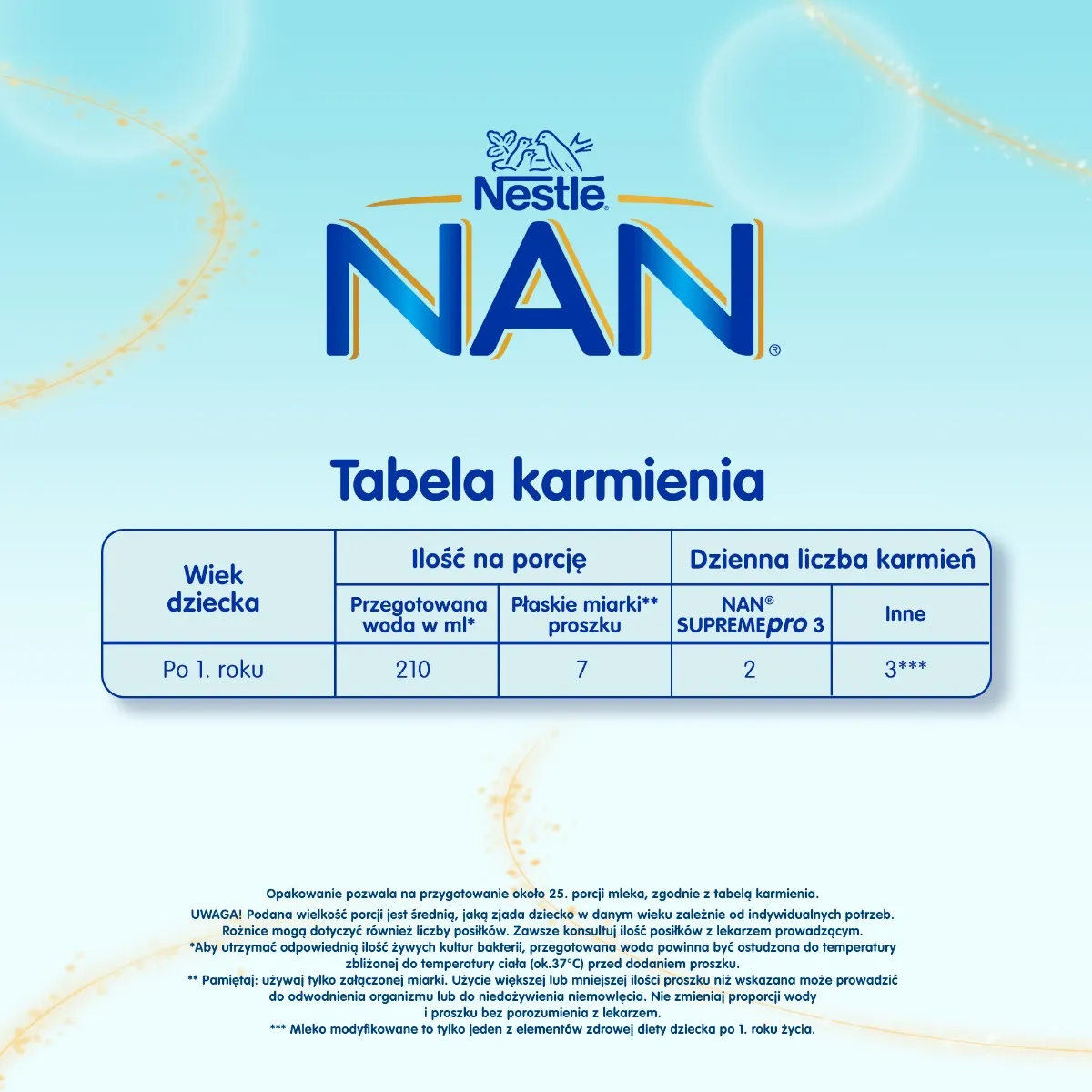 Nestle Nan Supreme Pro 3 HM-O Mleko Modyfikowane Junior Dla dzieci po 1. roku, 800g 
