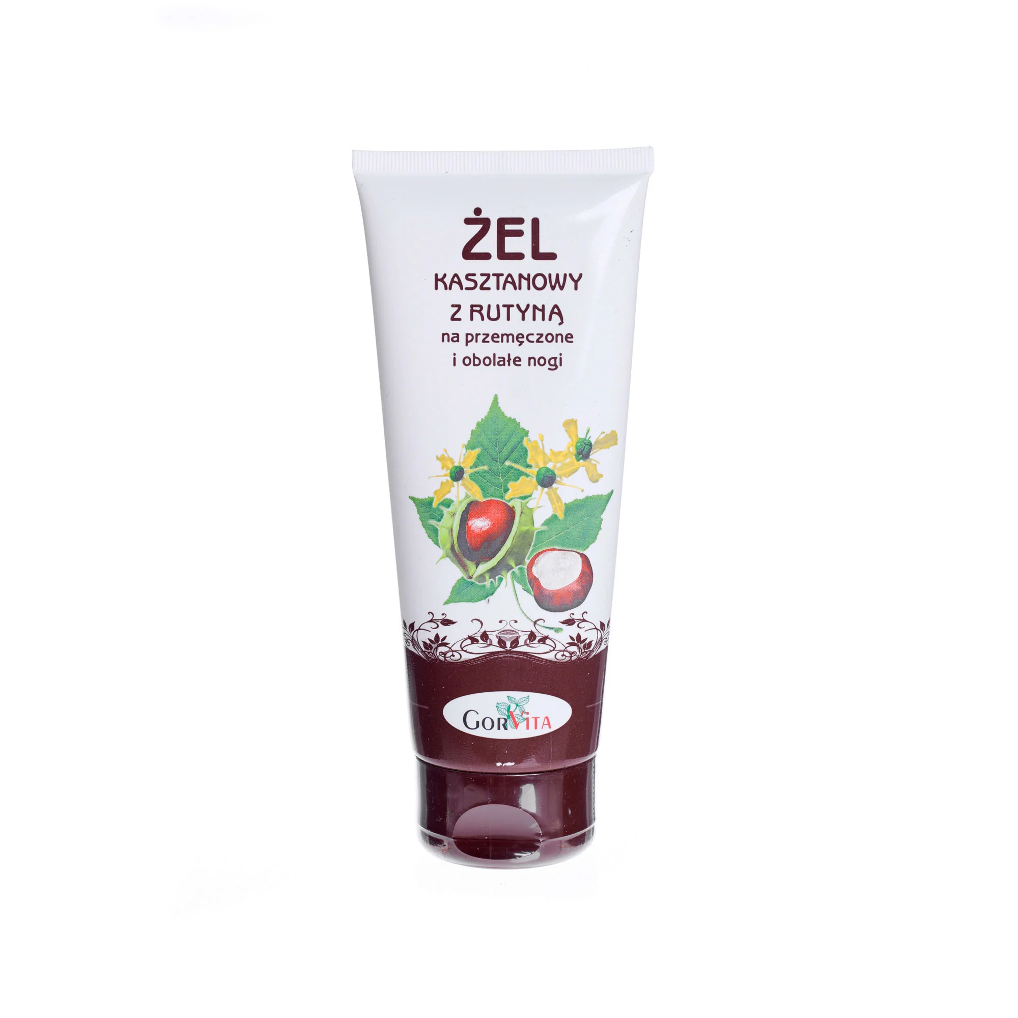 Gorvita żel kasztanowy z rutyną na przemęczone i obolałe nogi, 200 ml