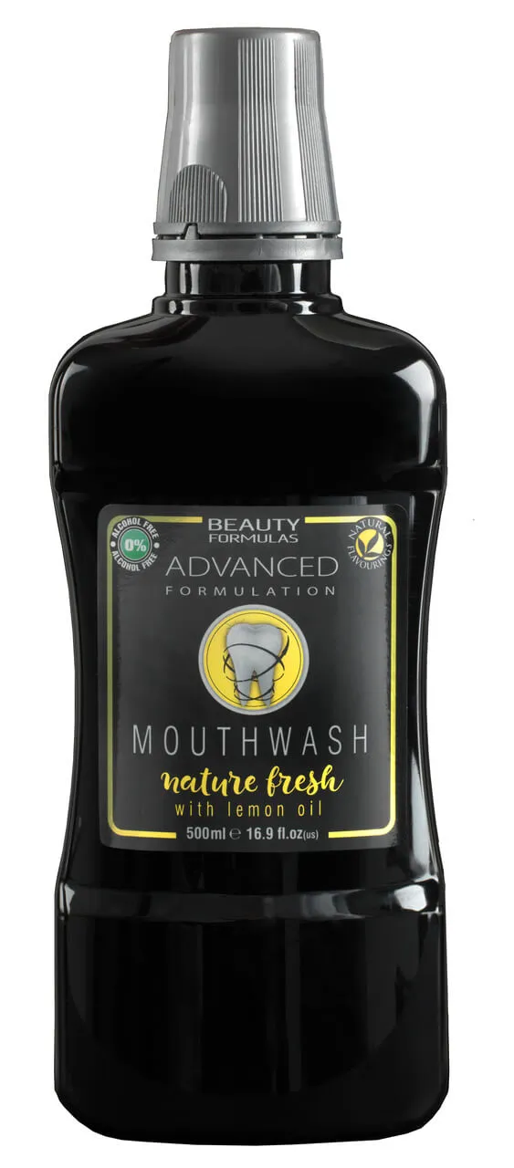 Beauty Formulas. płyn do płukania jamy ustnej, nature fresh, 500 ml