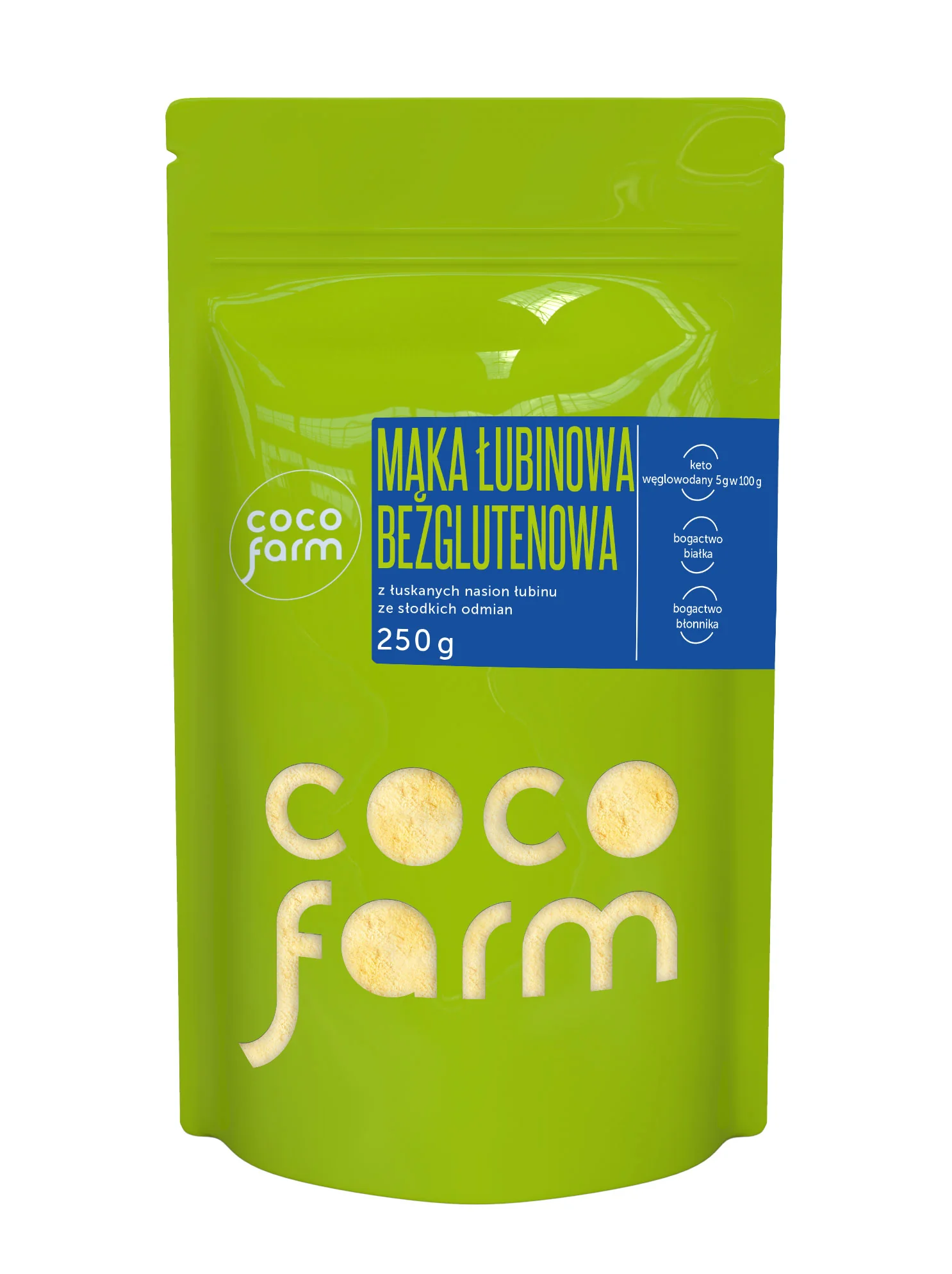 Coco Farm mąka łubinowa bezglutenowa, 250 g