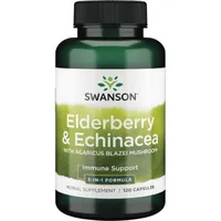 Swanson Elderberry Agaricus Echinacea, suplement diety, 120 kapsułek