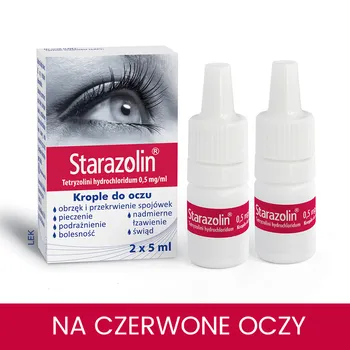 Starazolin 0,5 mg/ml, krople do oczu, 2 x 5 ml 