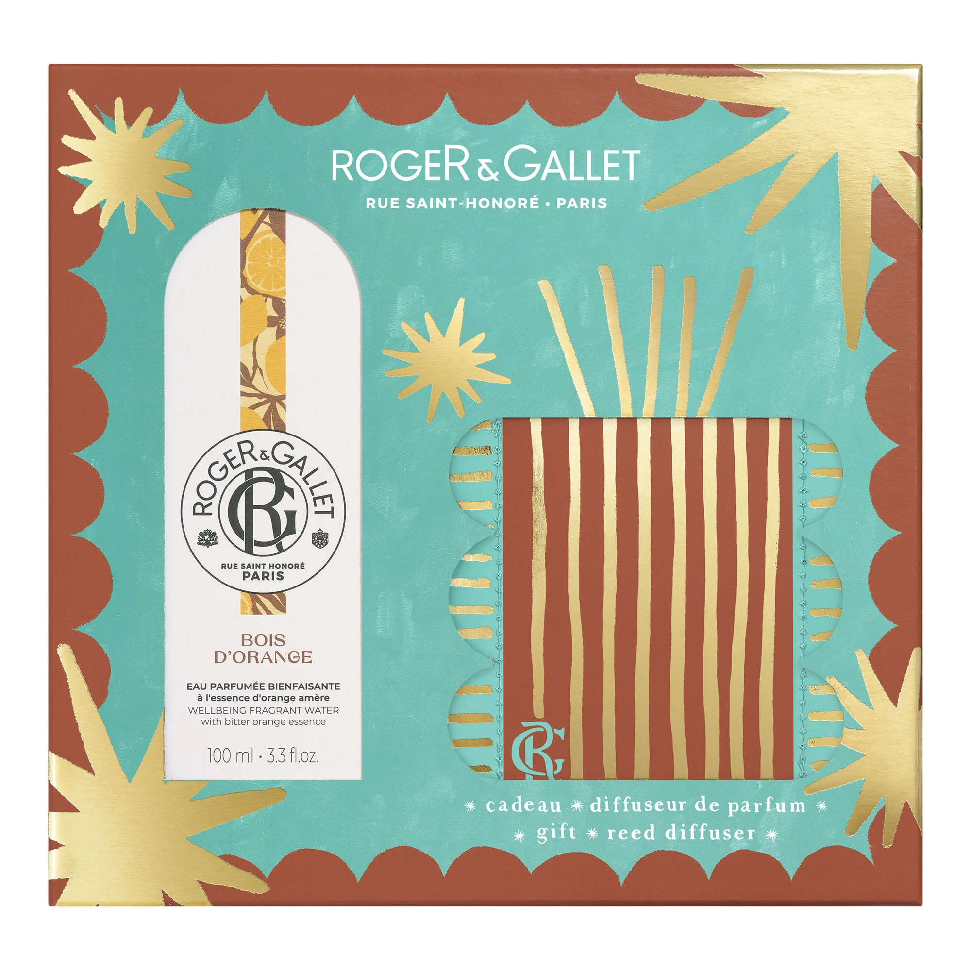 Roger & Gallet Zestaw woda Bois d'Orange, 100 ml + dyfuzor zapachowy