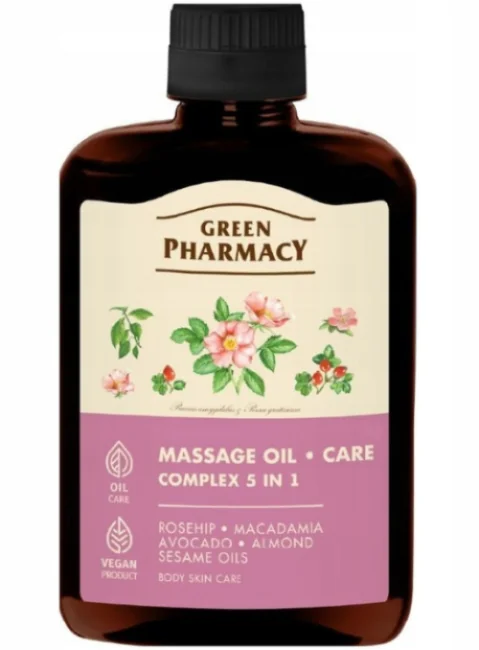 Green Pharmacy olejek do masażu ciała 5 olejków, 200 ml
