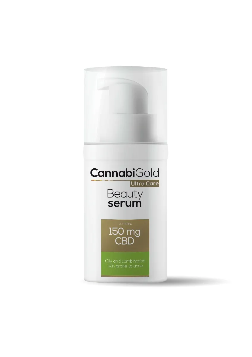 CannabiGold Ultra Care Beauty, serum pielęgnacyjne do skóry tłustej i mieszanej, 30 ml