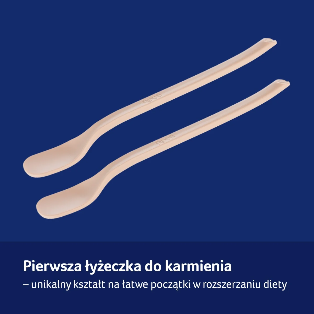 LOVI Pierwsza łyżeczka do karmienia nude, 2 sztuki