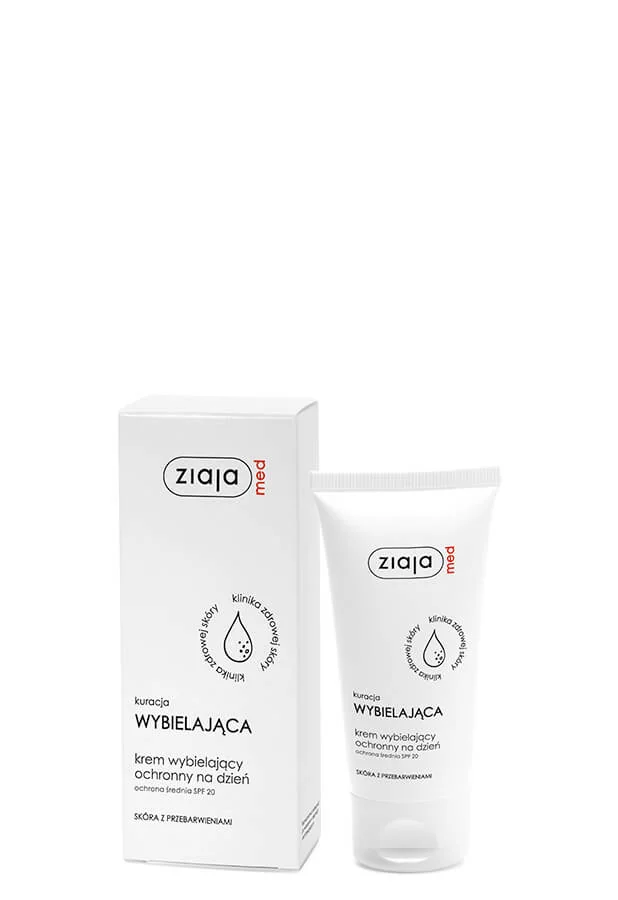 Ziaja Med Kuracja Wybielająca krem wybielający ochronny na dzień SPF 20, 50 ml