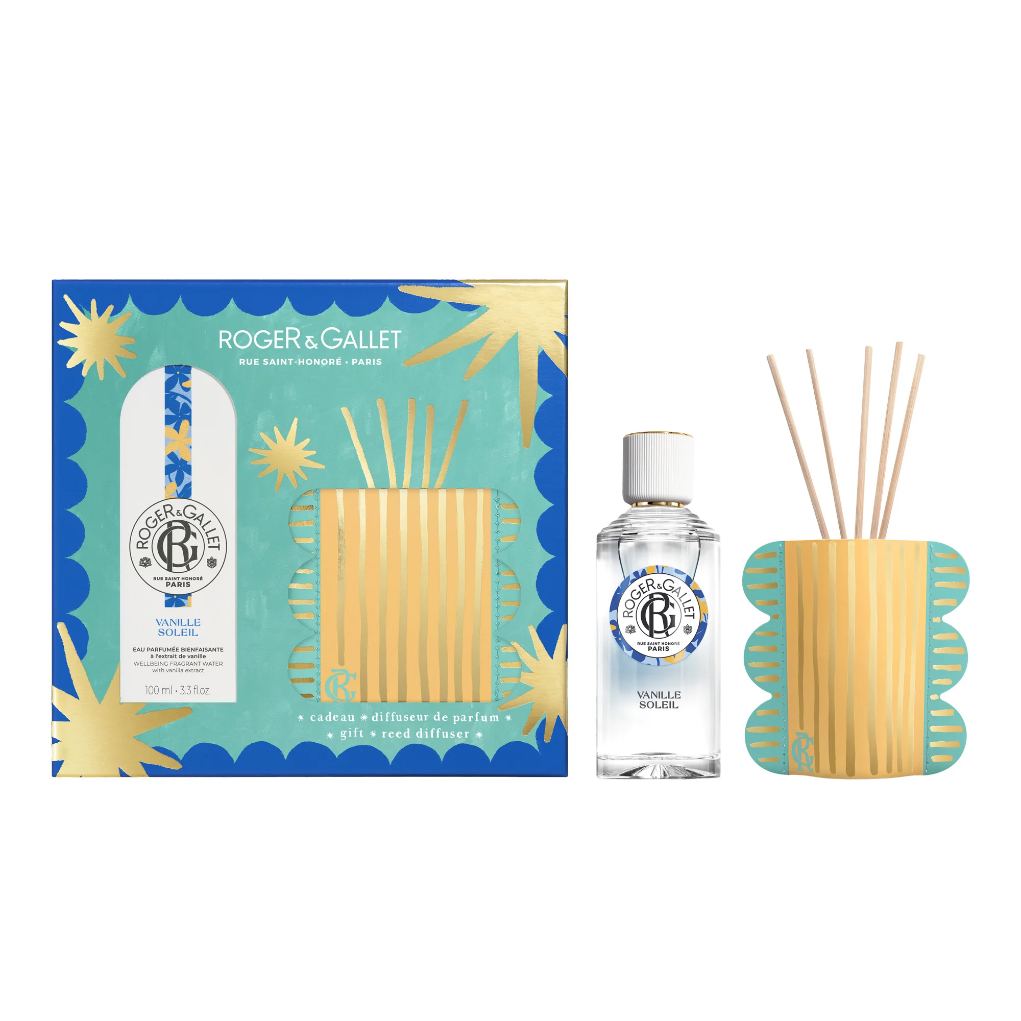 Roger & Gallet Zestaw woda Vanille Solei, 100 ml + dyfuzor zapachowy