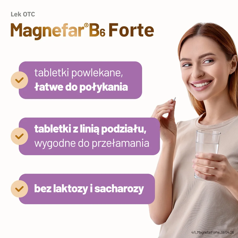 Magnefar B6 forte 90 tabletek