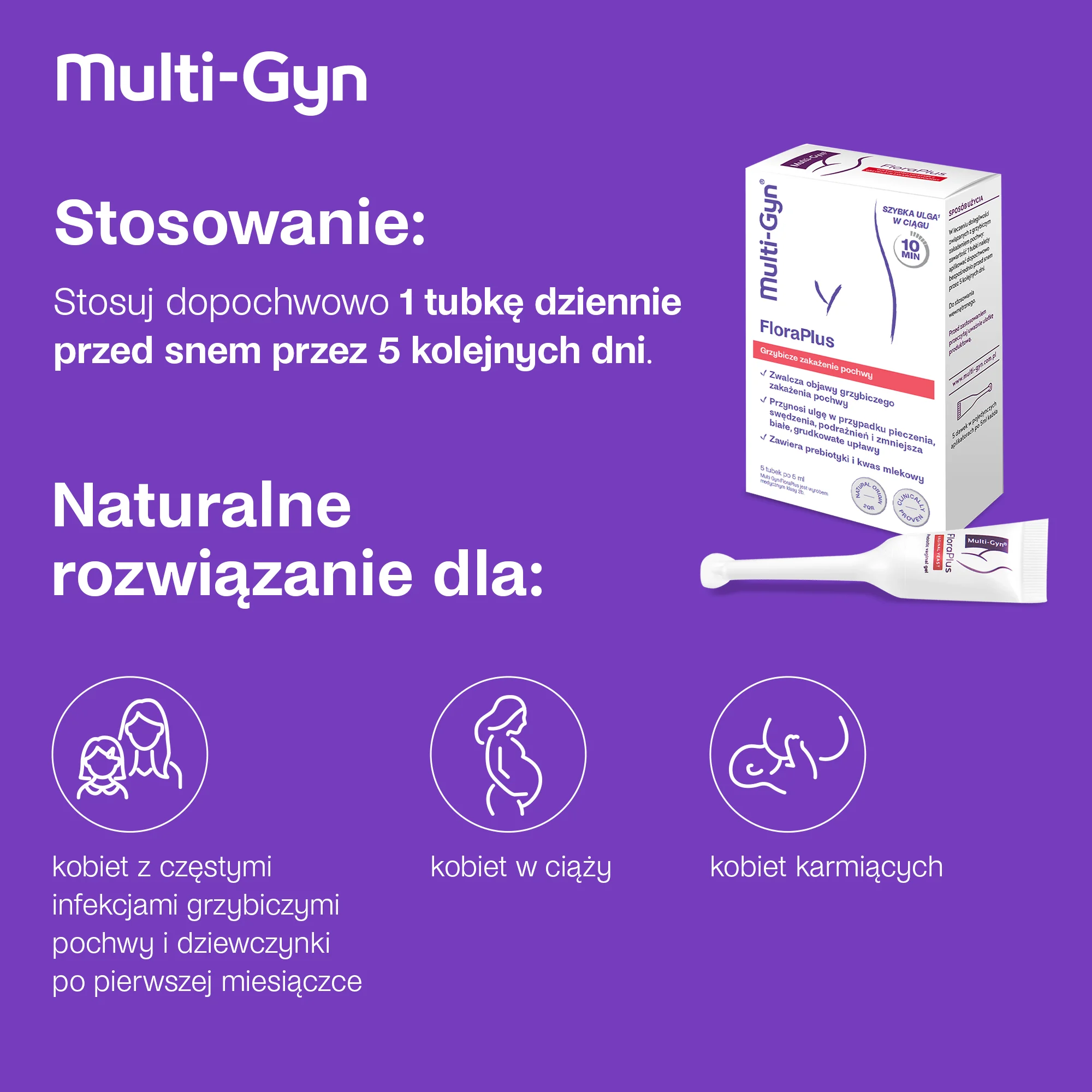 Multi-Gyn FloraPlus żel dopochwowy, 5x5ml
