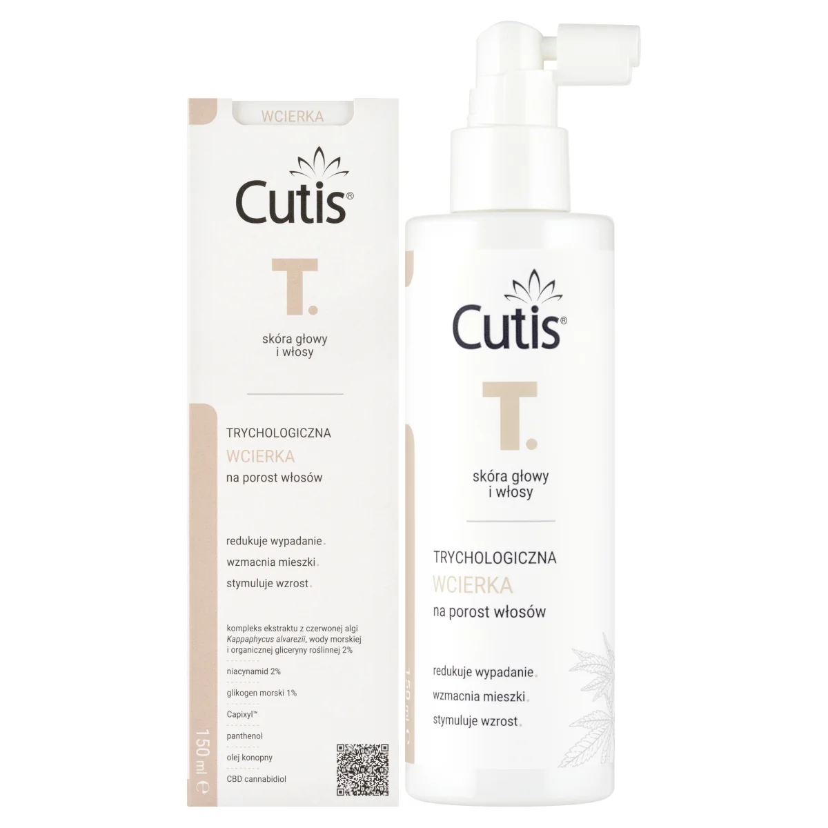 Cutis® T. trychologiczna wcierka na porost włosów, 150 ml