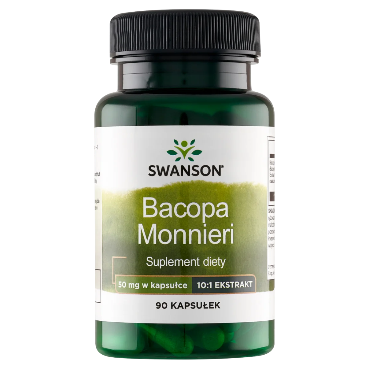 Swanson Bacopa Monniera suplement diety, 90 kapsułek