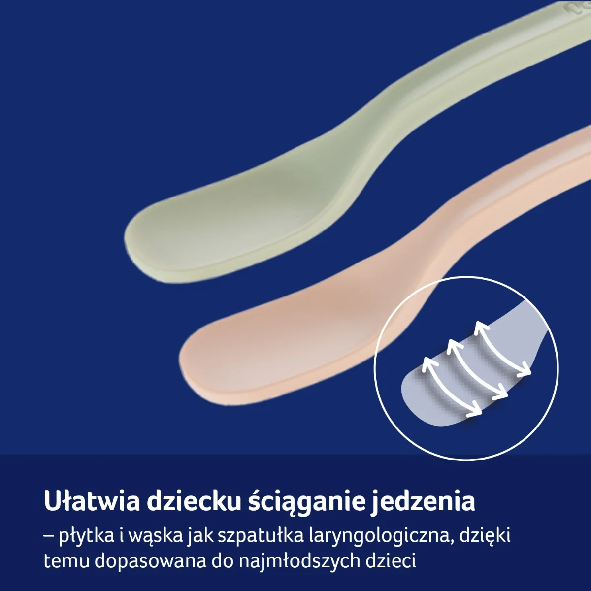 LOVI Pierwsza łyżeczka do karmienia nude, 2 sztuki