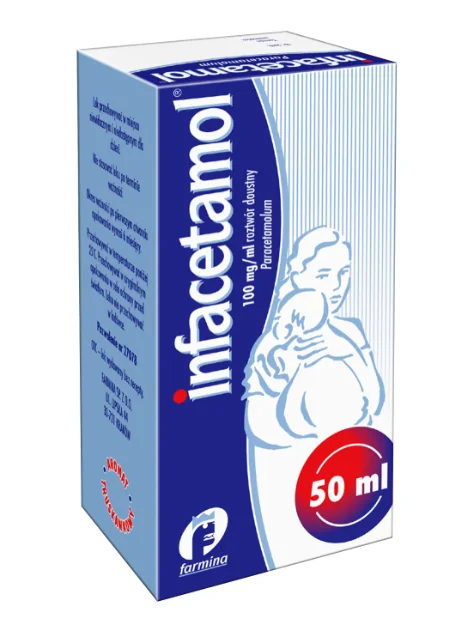 Infacetamol, 100 mg/ml roztwór doustny, 50 ml