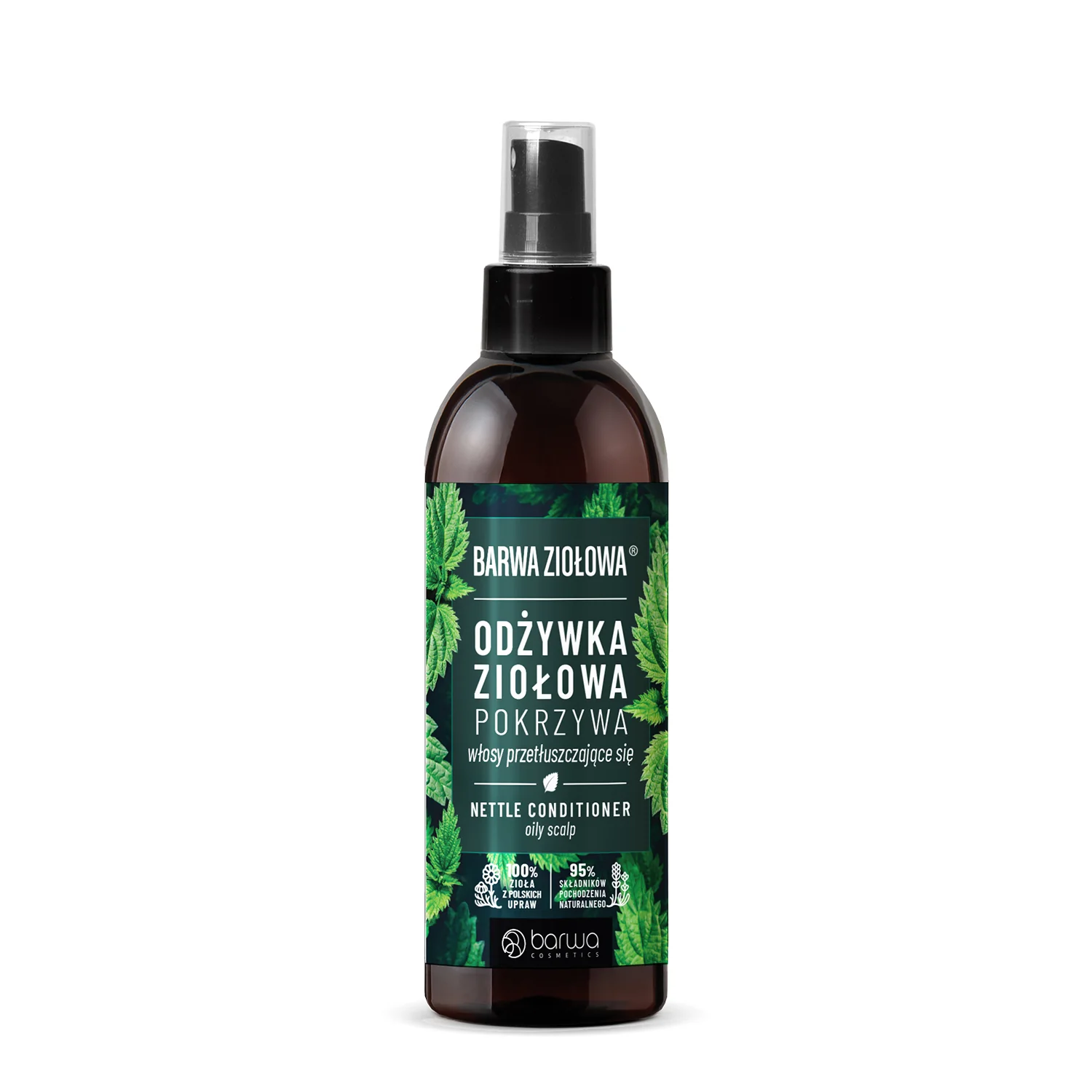 Barwa Ziołowa odżywka ziołowa pokrzywa do włosów przetłuszczających się, 250 ml