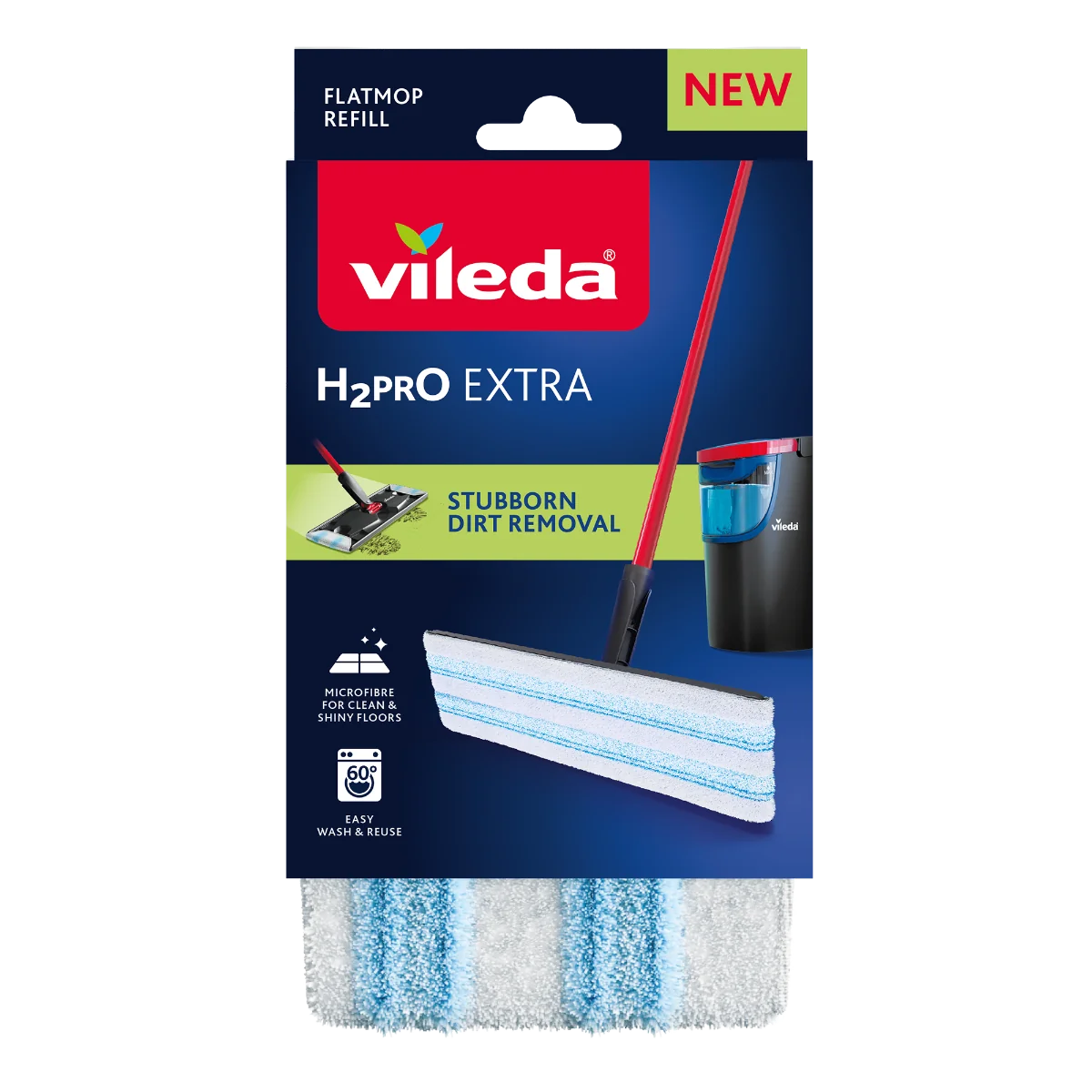 Vileda H2prO wkład do mopa płaskiego, 1 sztuka