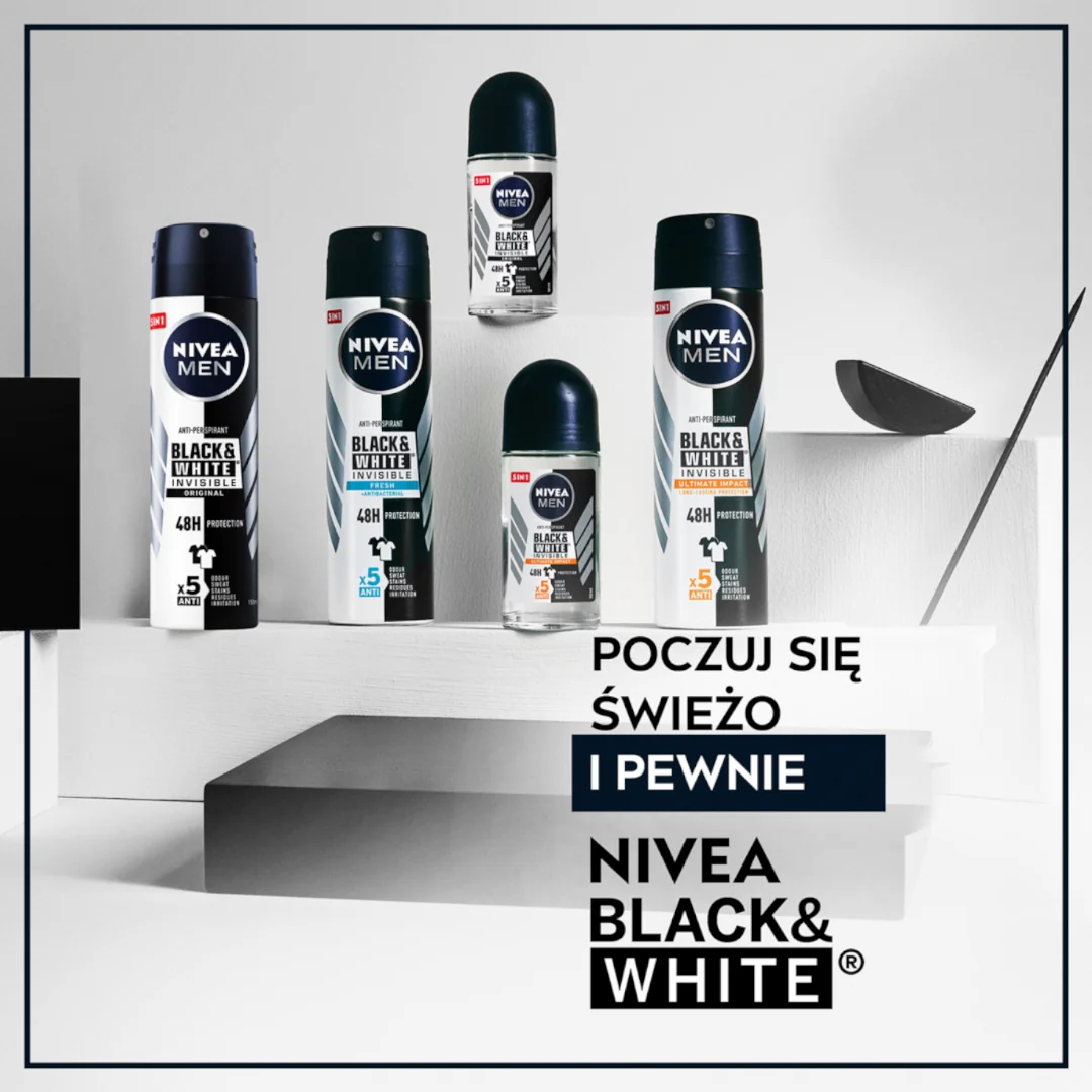 Nivea Men Black & White Power antyperspirant w kulce, 50 ml