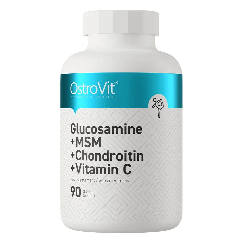 OstroVit Glukozamina + MSM + Chondroityna + Witamina C 90 tabletek