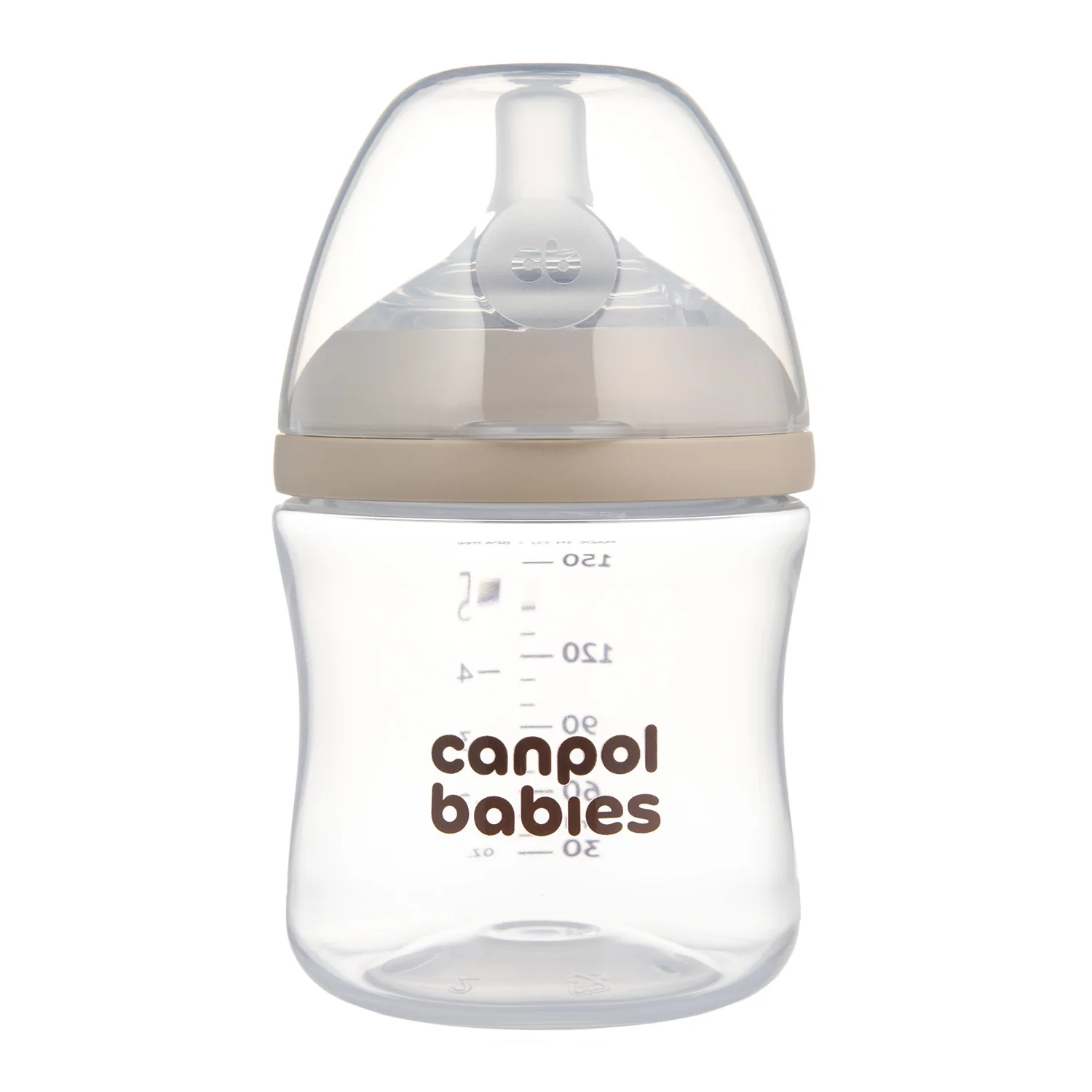 Canpol Babies Natural Shape Dwupak butelka ze smoczkiem dwustrefowym 150 ml, 2 sztuki