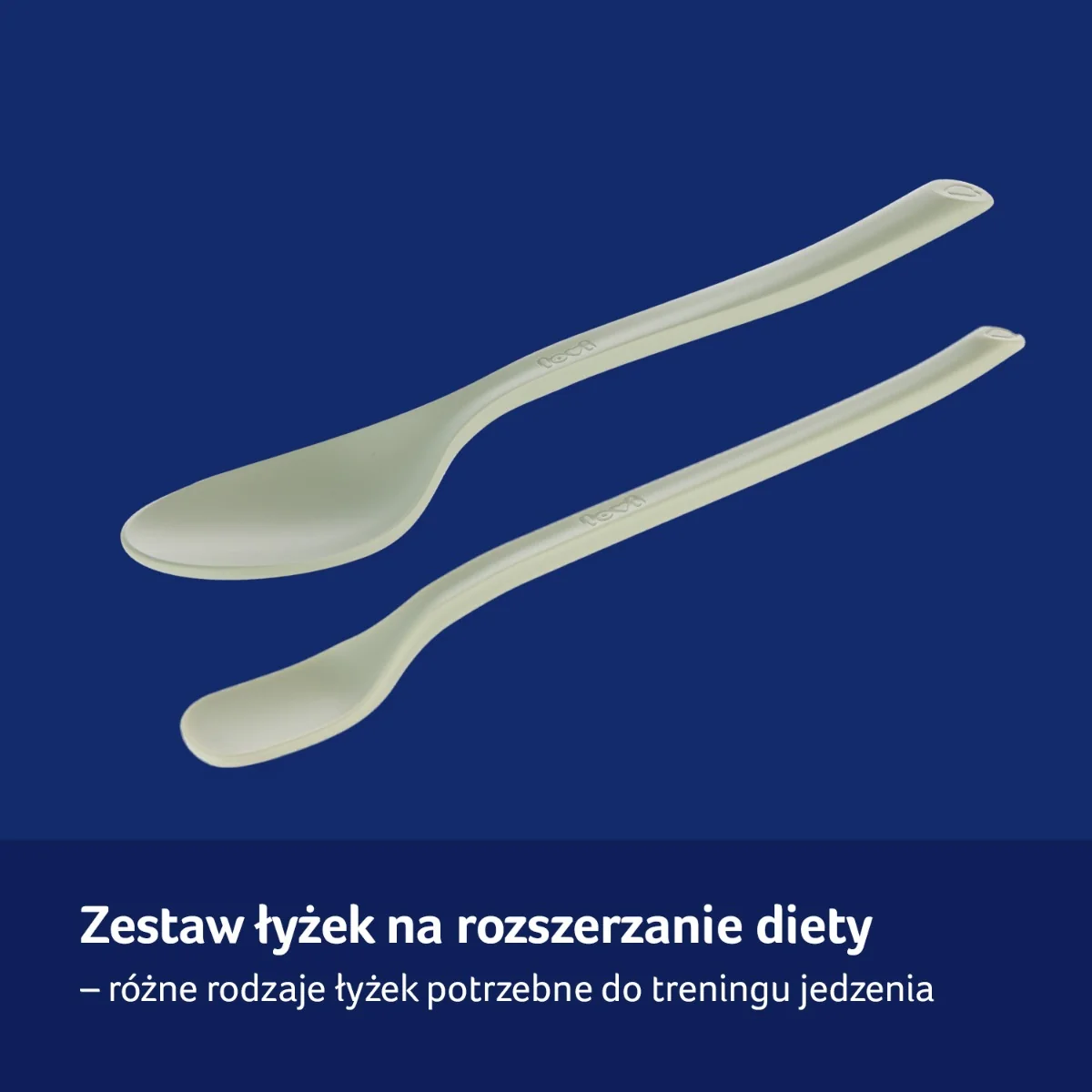 LOVI Zestaw Pierwsza łyżeczka i łyżka stołowa pistachio, 2 sztuki